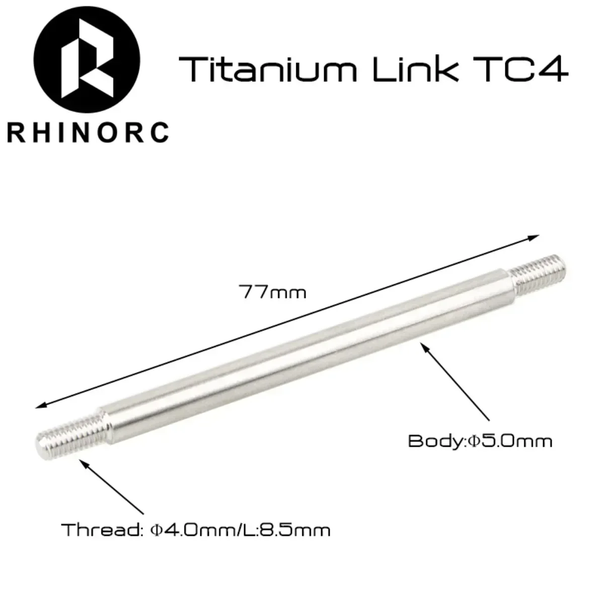 Rhino D5 Thread M4 Titanium alloy Link For Rhino YUE ONE LCG Sporty Chassis RC Cralwer