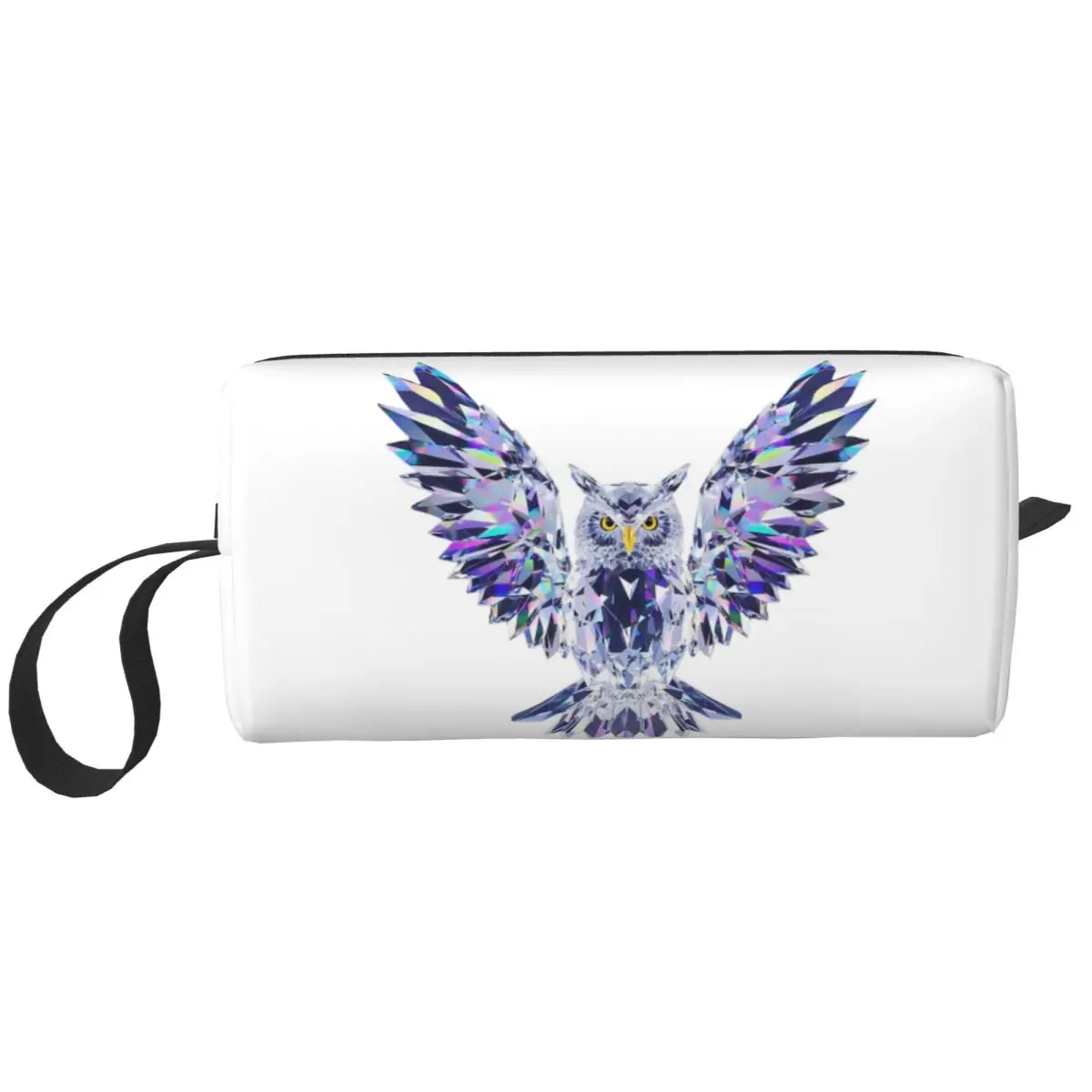 Celestial Crystal Owl Diamond Federmäppchen für Jungen und Mädchen, Schule, Stiftbox, Bleistiftbeutel, Schreibwaren, Reise, Damen, Kosmetiktasche