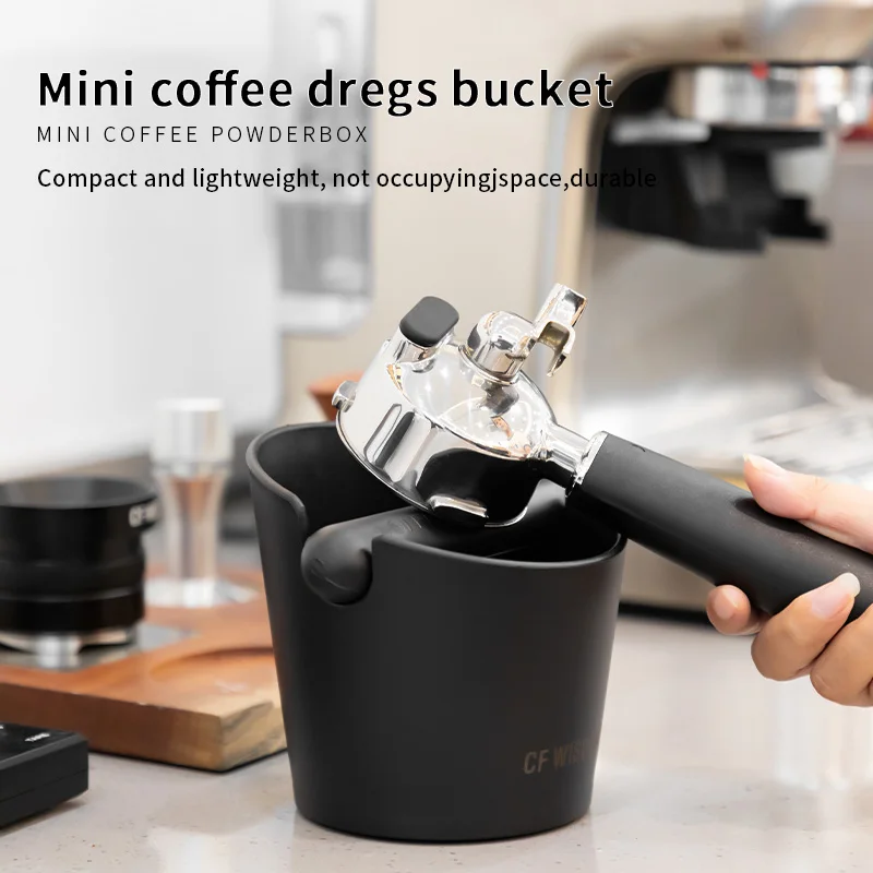 CF Wisdom Coffee Grounds Knock Box Removable Knock Bar and Non-Slip Base Dishwasher Safe Barista Espresso Accessories