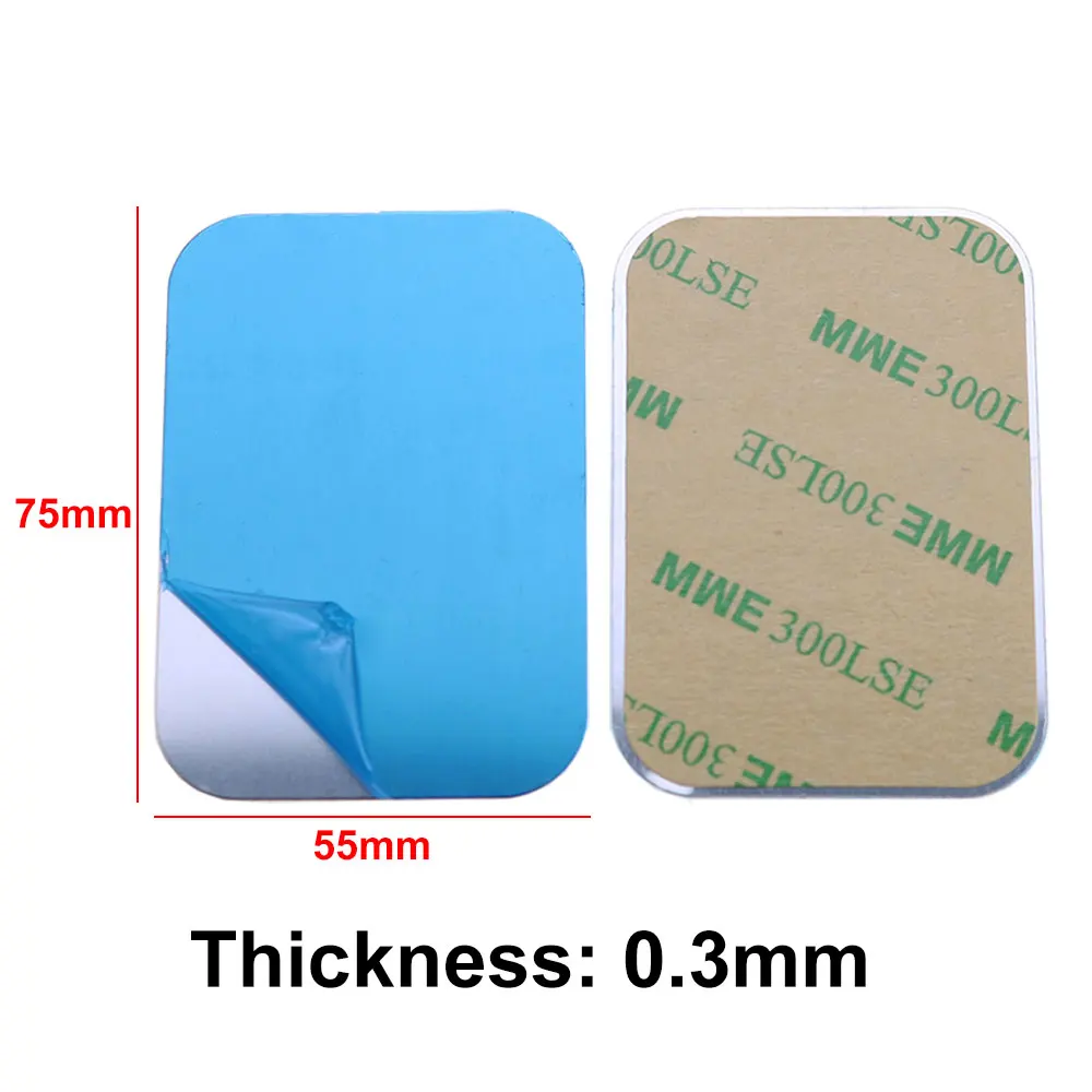 JCD 10 stücke Silber Magnetische Metall Platte Für Magnetische Auto Telefon Halter Universal Eisen Blatt Ständer Handy Magnet Halter Halterung