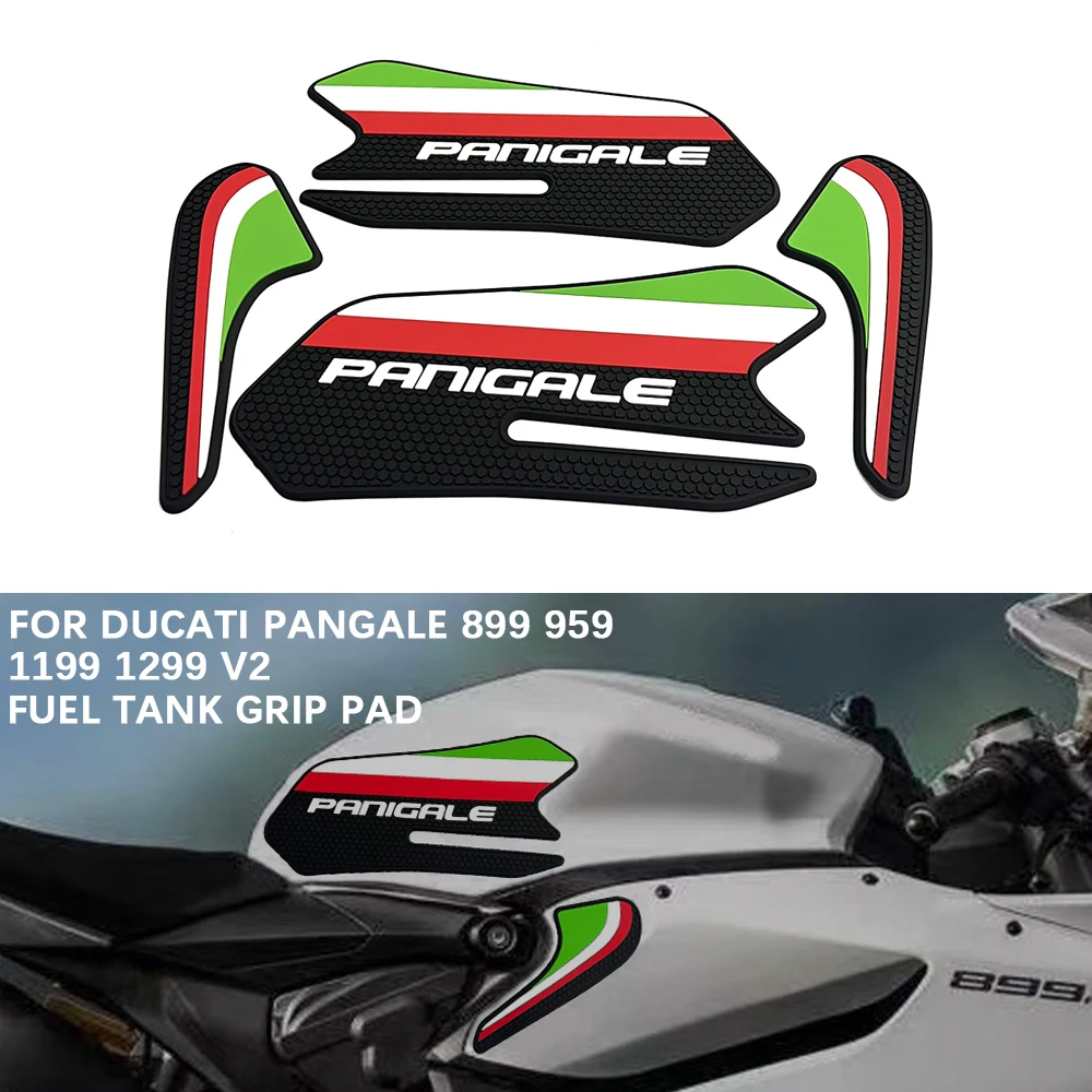 

Мотоцикл для Ducati PANGALE v2 1199 1299 899 959, новая резиновая накладка на топливный бак, боковая противоскользящая наклейка, декоративная защитная накладка