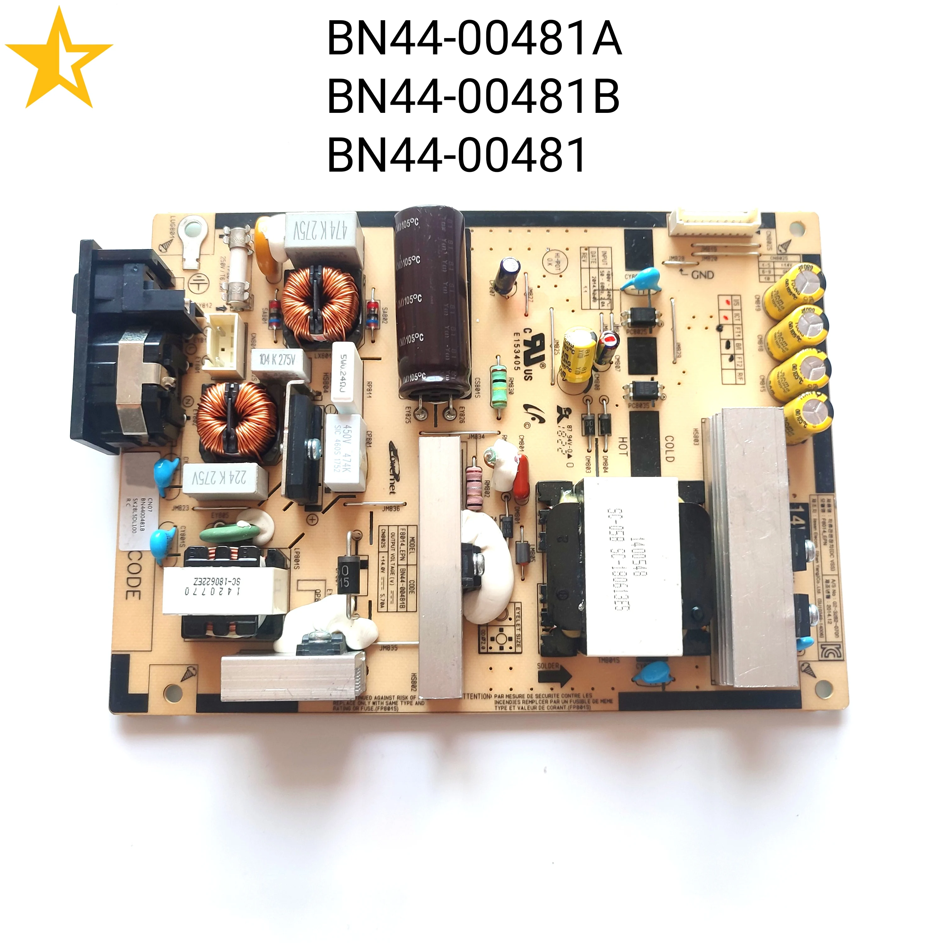 

New Original Power Supply Board BN44-00481B BN44-00481A BN44-00481 SBB-Q32AV4 FOR TV F8014_EPN 02-3282-0700 Good-working