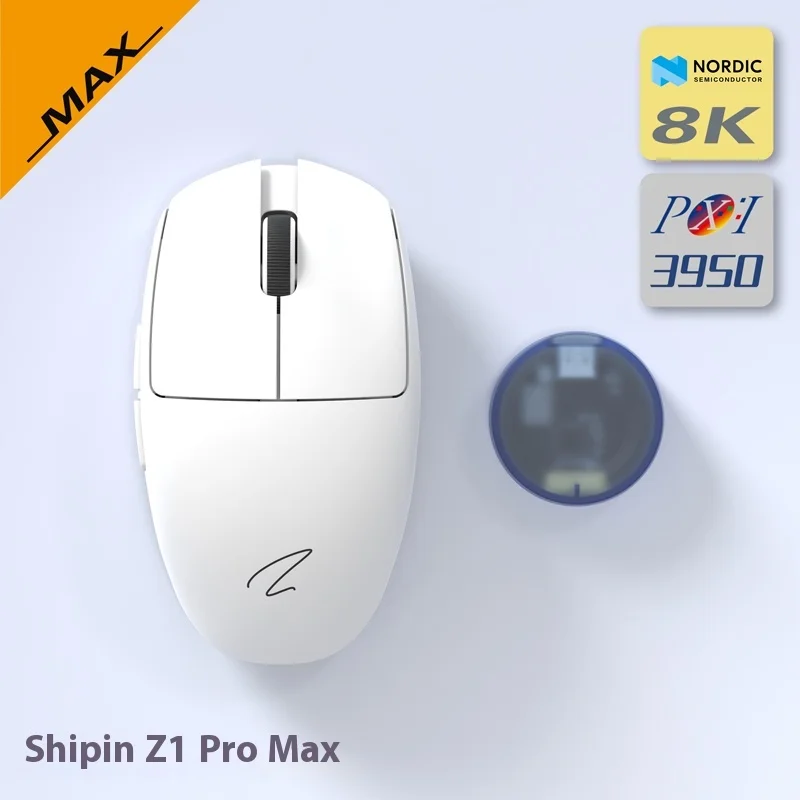 Zao Pin Z1 Pro Wireless Gaming Mouse (2.4g Tri-Mode) Ultra 4k/8k Polling Rate Ergonomic Design For Medium/Small Hands​ Offical