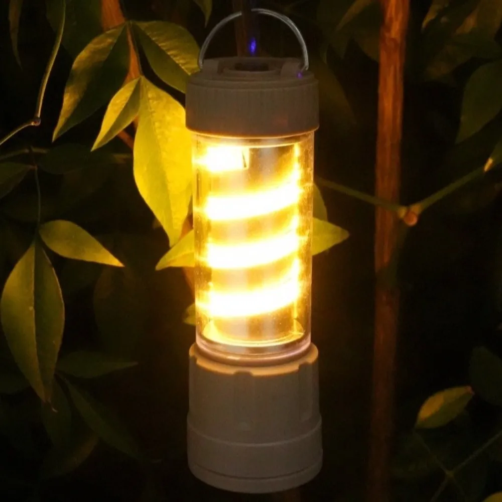 

Multi-functional LED Camping Lamp USB Rechargeable Adjustable Folding Lamp Aluminum Alloy Hanging Support Flashlight Outdoor