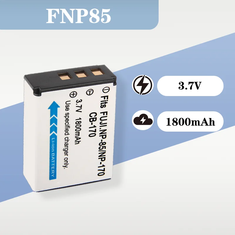 

3.7V 1800mAh NP85 Battery - Compatible with Fujifilm Cameras, Haier DV - E80 and NP170, CB170