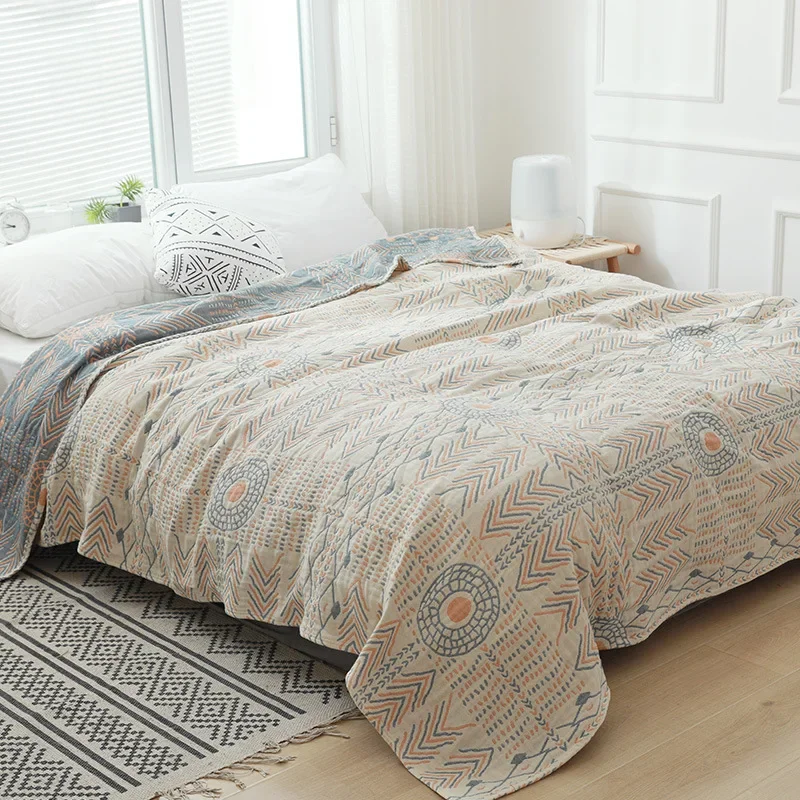 Bohemia cotton sofa cover throw blanket for beds four seasons gauze sofa cushion cover blanket towel quilt Large Size Bedspread