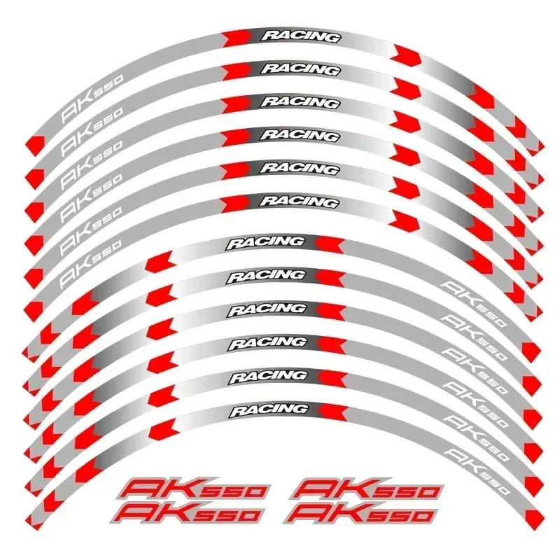 Autocollant de décoration de roue de contour de pièces de moto pour KYMCO AK550 AK 550, autocollant-3