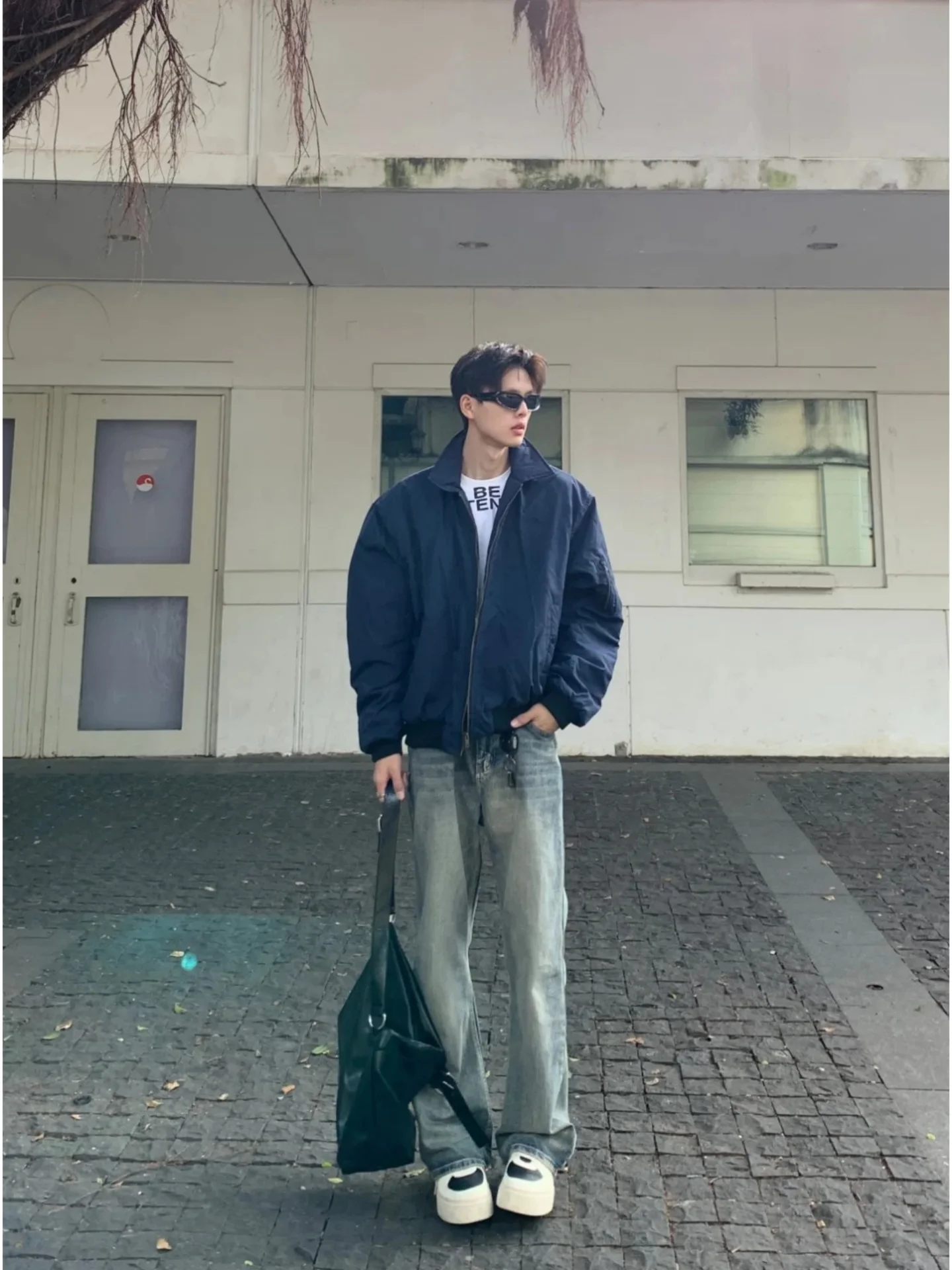 

Retro American Flight Jaet Warm down Cotton Bomber ort Coat Men's Baseball Cotton Clothes Zipper Closure Long Sve Yout...