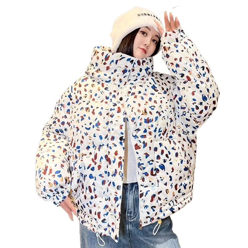 

Winter New Fashionable Versatile Small Floral Cotton-padded Clothes Women's Trendy Loose and Warm Korean Version Bread Clothes