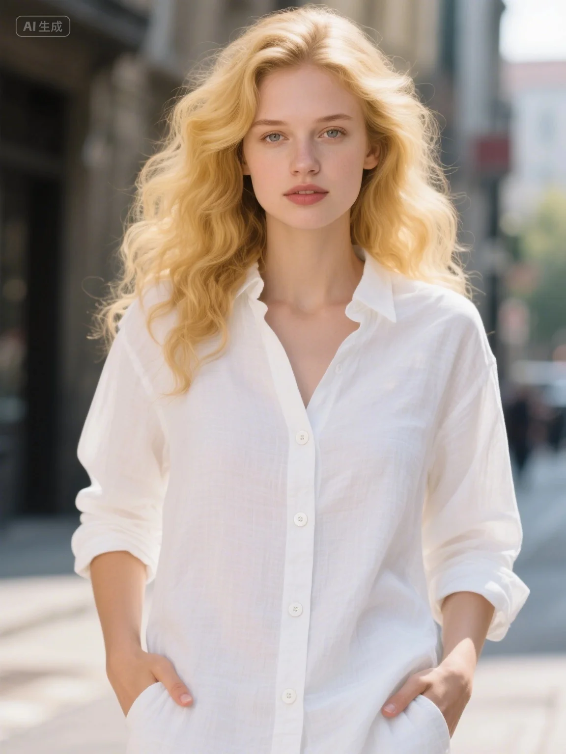 

Women's Spring Long Sleeve Blouse - Pink Oversize, Vintage Collar, Lightweight Cotton, Elegant Casual Loose Shirt