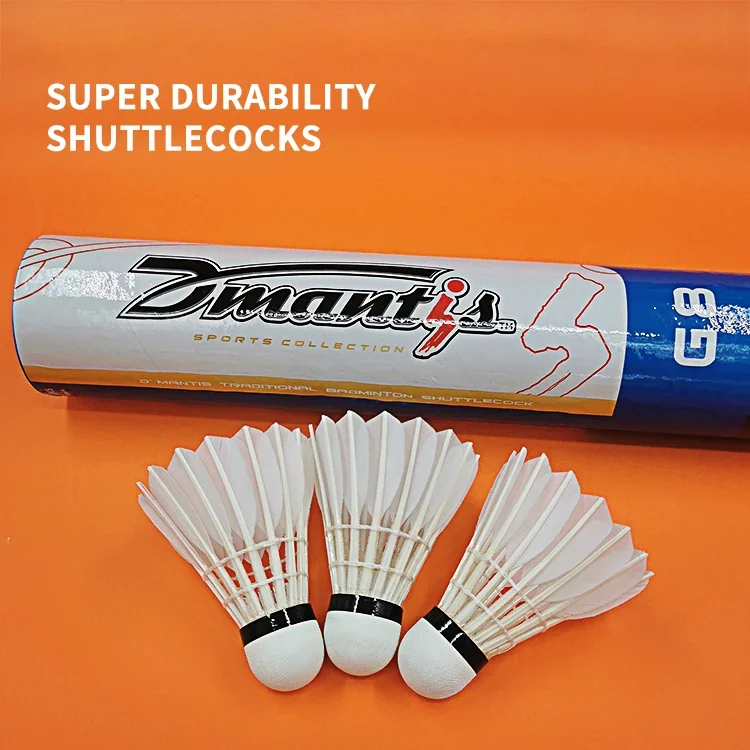 10 Tube Shuttlecock Traditional Brand Goose Straighten Feather Badminton Shuttlecock G8