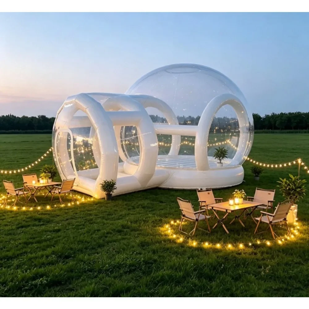 for Wedding Ceremony, Baby Shower and Romantic Event Decoration White Clear Inflatable Balloon Bubble House, Photo Booth Tent
