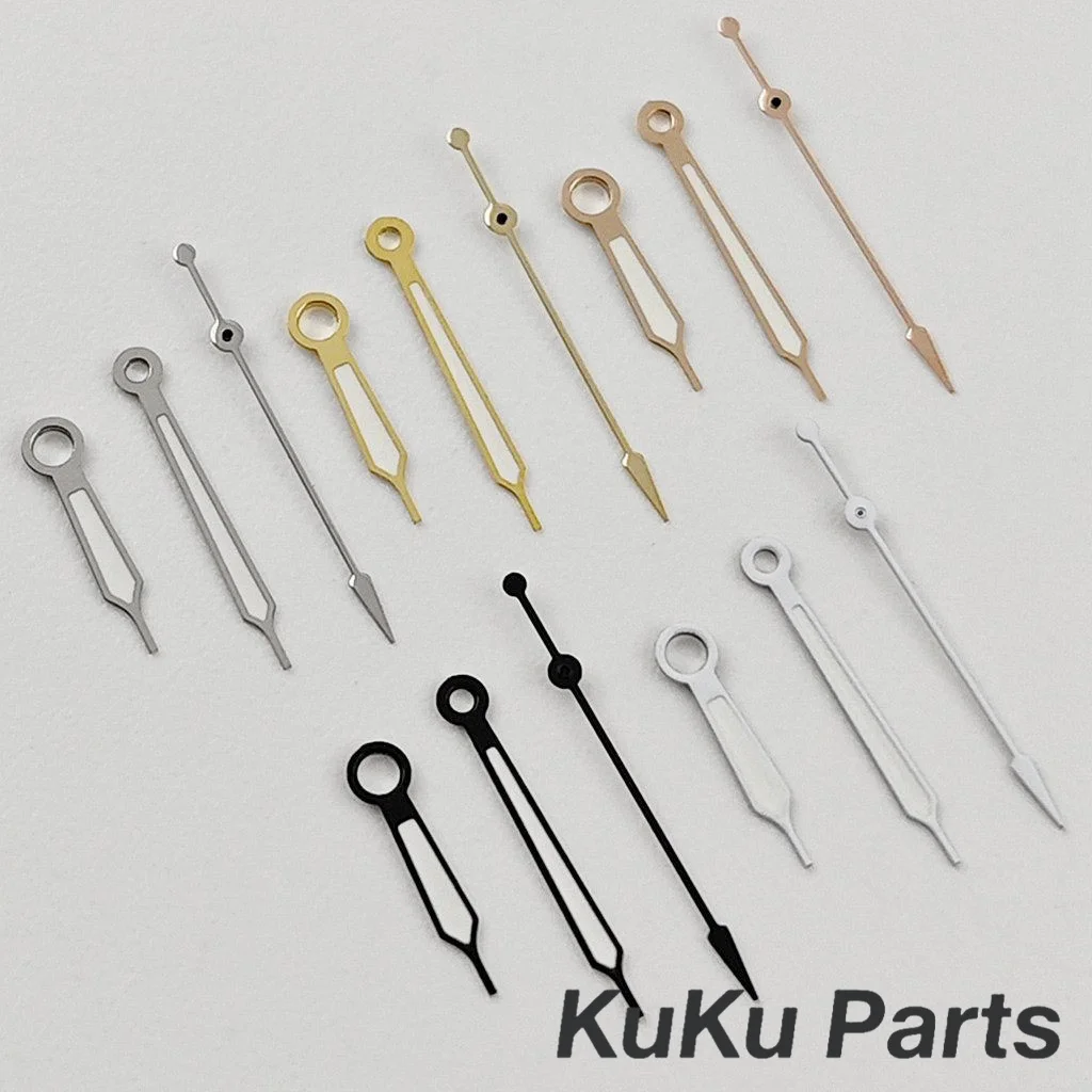 NH35 Pilot Hands Watches Needles Pilot Watch Hands Silver White Gold Black Red for NH34 NH35 NH36 NH38 Movement Green Luminous