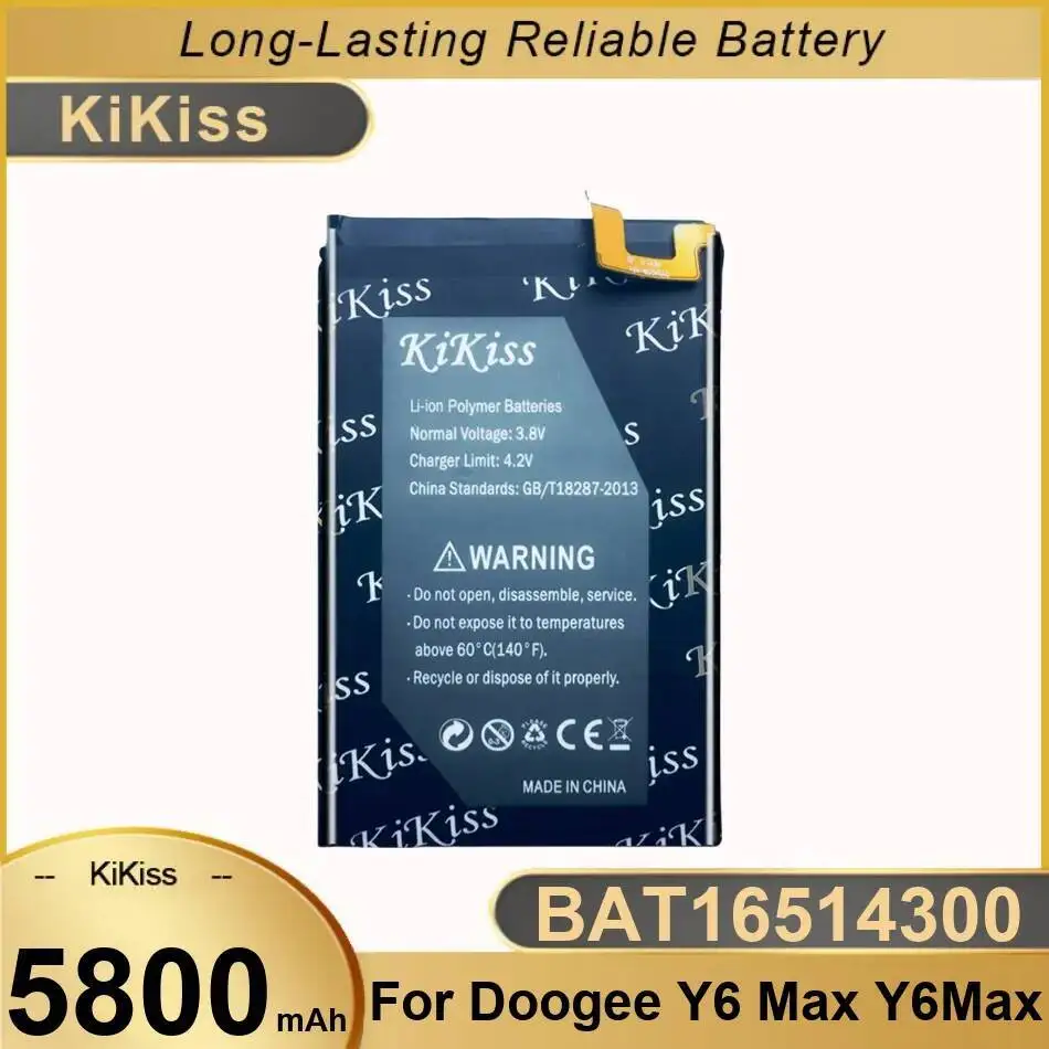 

5800Mah High-Efficiency BAT16514300 Mobile Phone Battery For Doogee Y6 Max