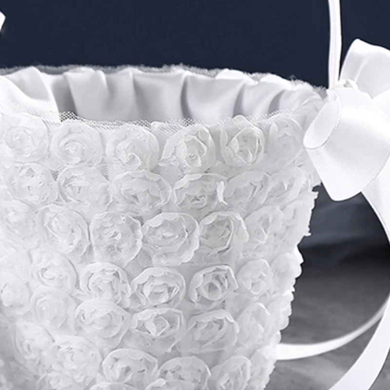 سلة زهور رومانسية لحفل الزفاف ، مبعثر فتاة الأمريكية ، زهور يدوية الصنع ، لوازم