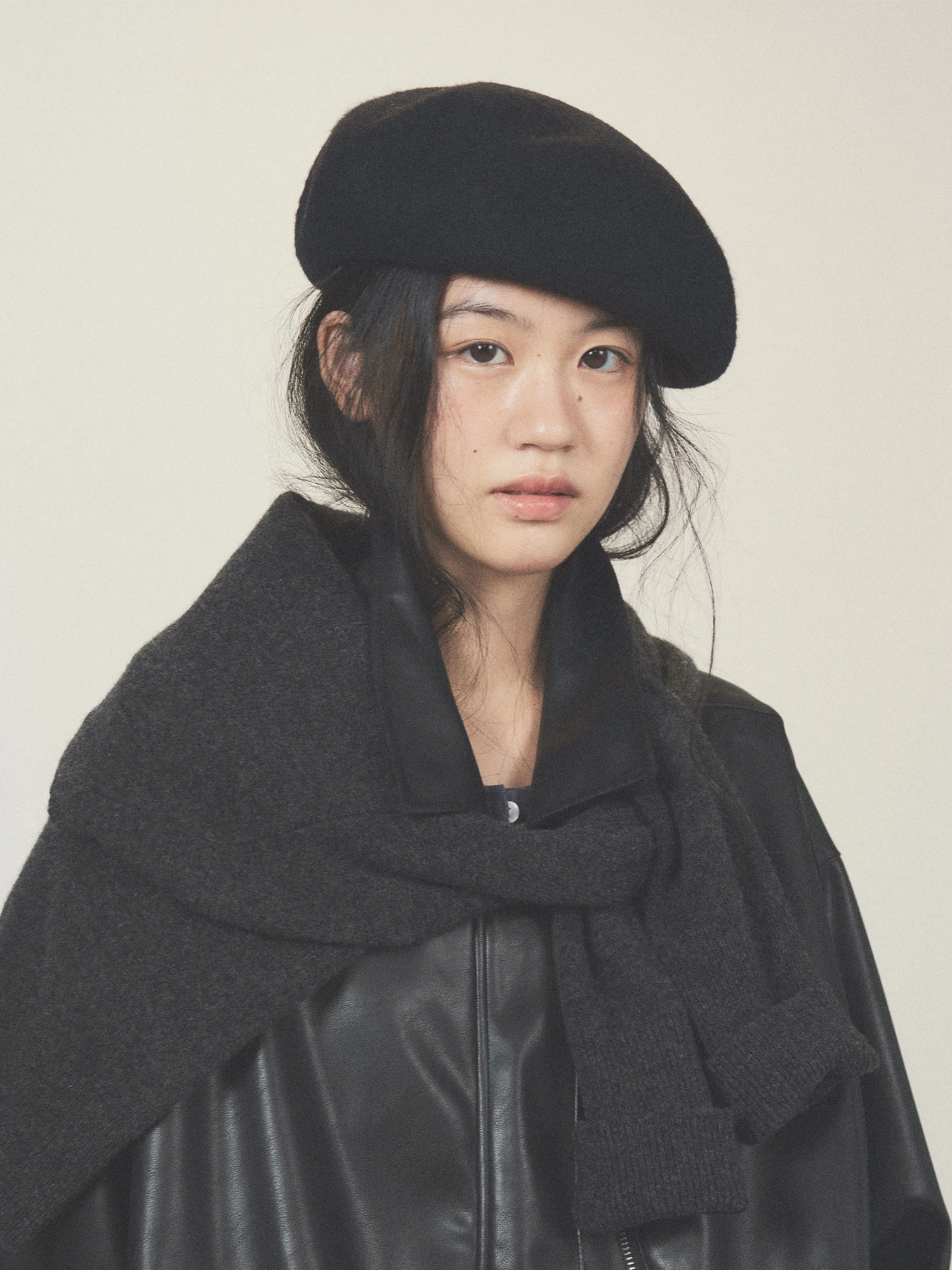 HaveRice Restaurant 90s Retro Beret Wool Cashmere Autumn Winter Hat Elegant Versatile Warmth Spring Autumn Winter Cap Women