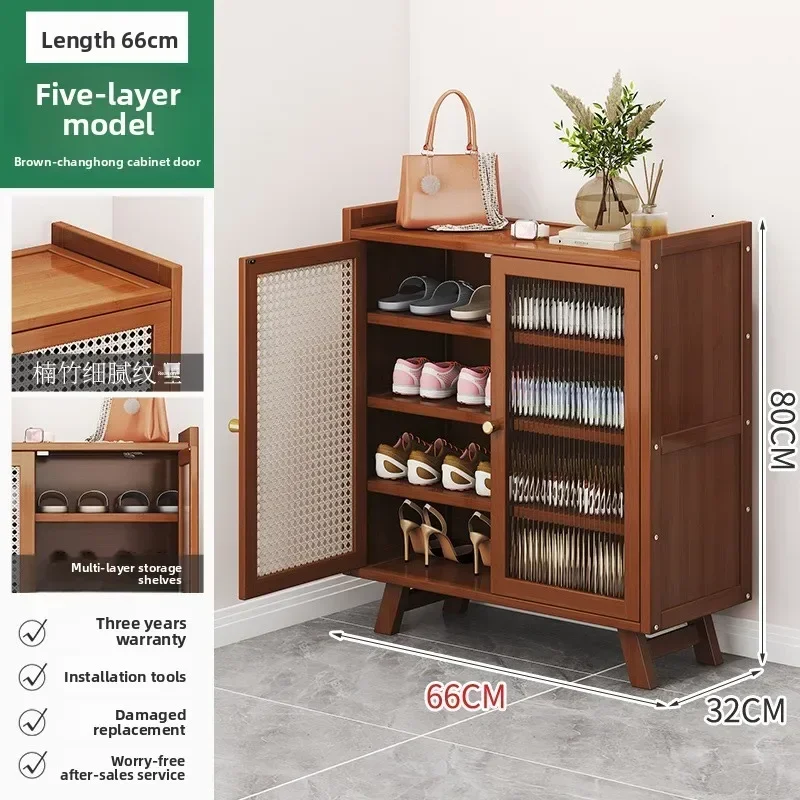 New model Multi-layer shoe rack outside the door of the household, dustproof small shoe cabinet, indoor corridor entry