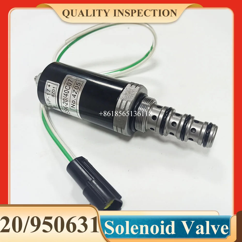 Excavator Spare Parts JS220 JS200 Excavator Solenoid Valve 20950631 20/950631 KDRDE5K-20/40C07-109