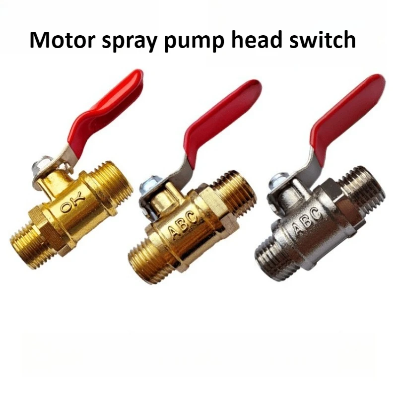 

Copper 1/4 "ball Valve DN8 Agricultural Motorized Spray Plunger Pump Pesticide Applicator Pump Head High Pressure Handle Switch