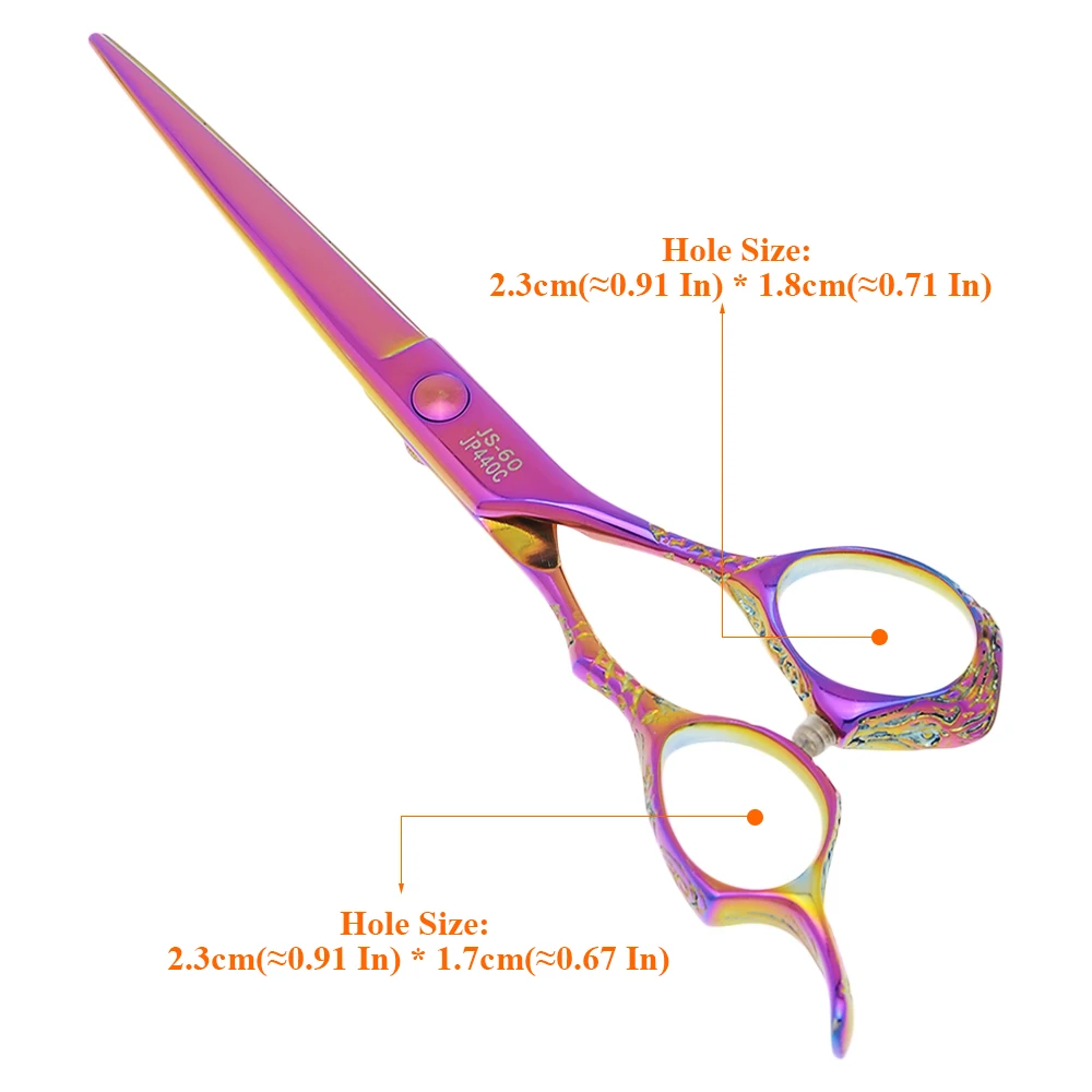 6 Inch Professional Hair Cutting Thinning Scissors Barber Shears Sharp Blade Hairdressing Clippers Styling Hair Tesouras A0078A