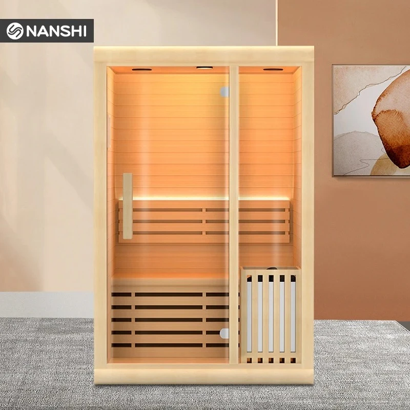 sauna household body detoxification sweat steam room household wet steam sauna stove solid wood steam room