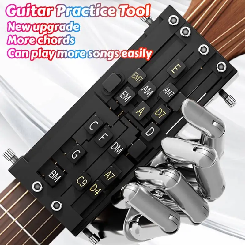 Guitar Aid Chords Trainer Educational Guitar Learning Aid Tool Teaching Practice Aid Practical for Friends Family Kids Beginners