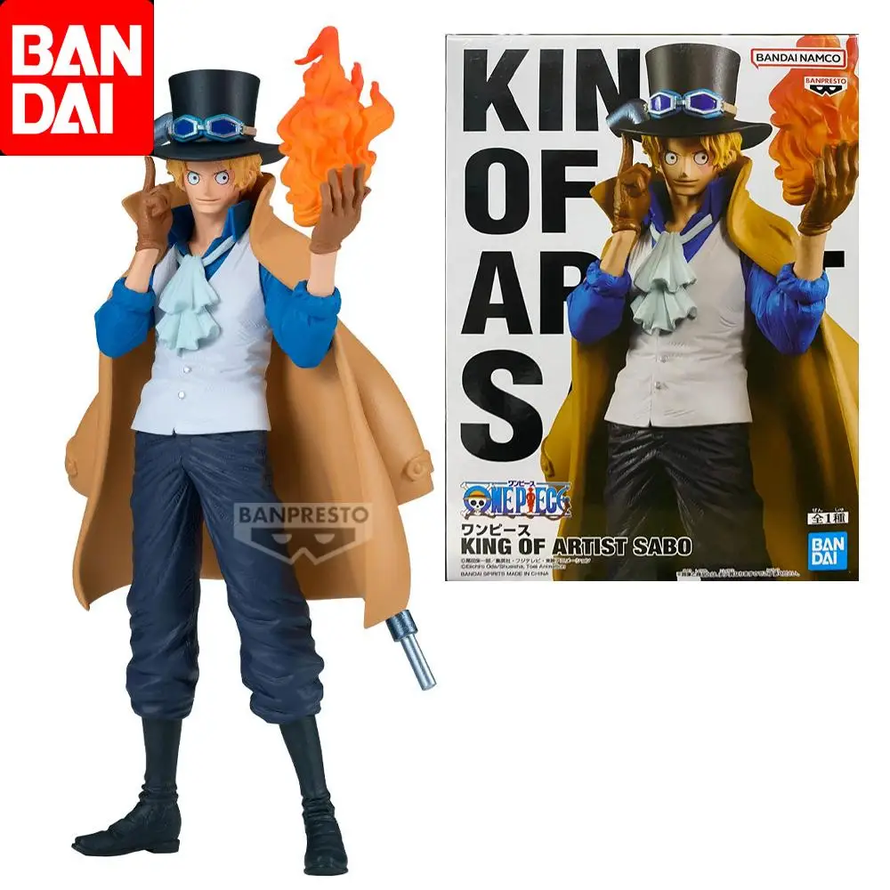 

Bandai Original ONE PIECE KING OF ARTIST SABO Anime Action Figure Toys For Boys Girls Kids Children Birthday Gifts Collectible
