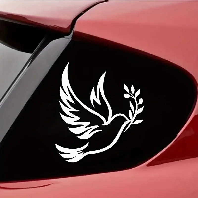 

Peace Dove Vinyl Sticker Compatible for, Trucks, Motorcycles & Walls - Waterproof Decal with Bird, Irregular Shape for,