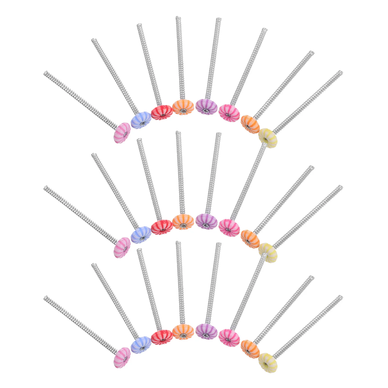 

100pcs Spring Base For Sprout Hair Clips Diy Hairpin Accessories For Car Decorations Shaking Head Versatile Crafting