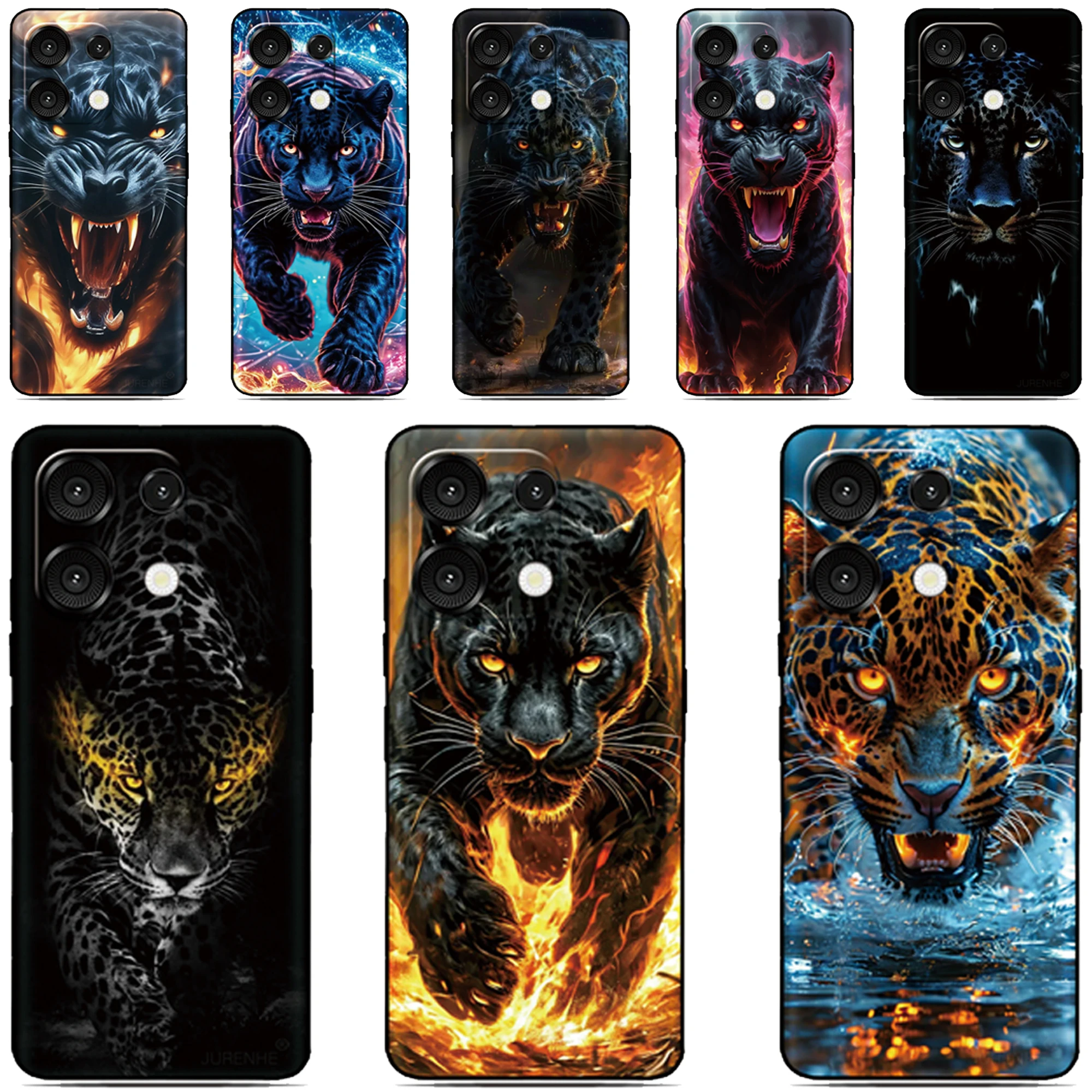 Funda de teléfono Black Panther para LG Wing Velvet K40s K42 K20 K52 K51 K41s K50 Q6 Q7 G7 G6 G8X G8s V50 V60 ThinQ Stylo 5 6