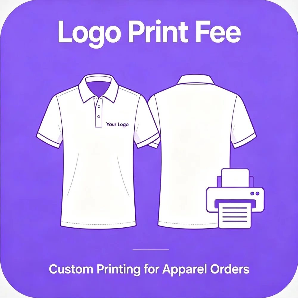 Custom Logo Print & Embroidery Fee, Extra Payment Link for Garment Customization