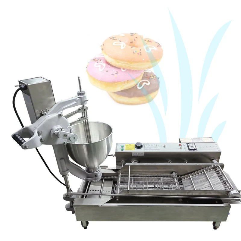 Flower Shaped Donut Maker Mahcine Automatic Electric High-Power 6000w Donut Fryer Assembly Line