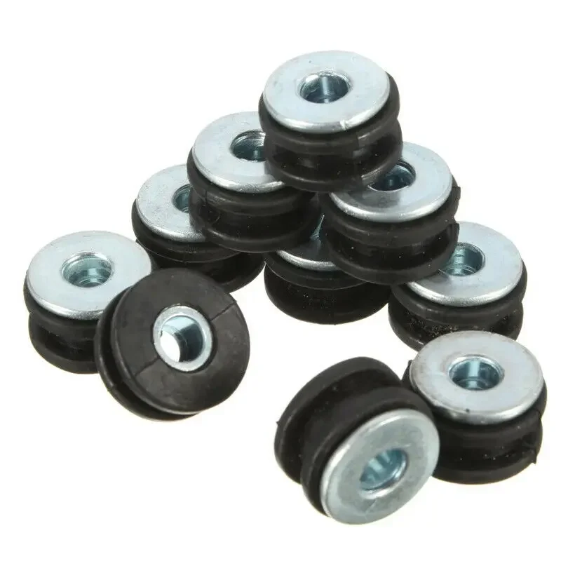 10Pcs Motorcycle Fairing Buffer Washer Kit Rubber Pressure Relief Cushion Pads for Kawasaki Bolt Grommets and Shock Bushing