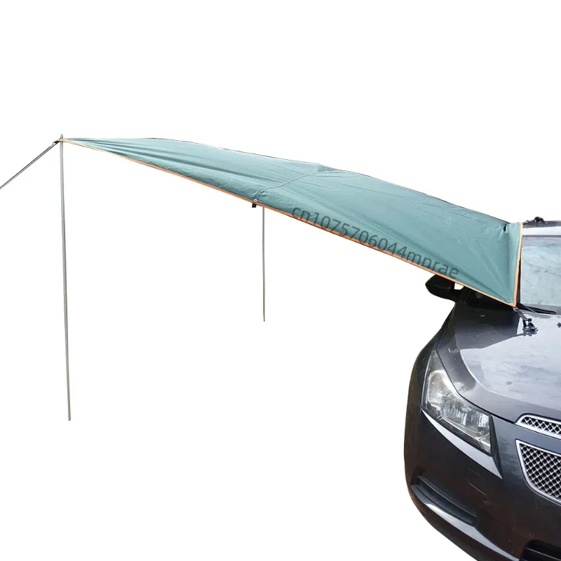 

Car Side Canopy, Silver Coated SUV Car Side Tent, 5-8 Person Camping Sunshade Canopy, Outdoor Suction Cup Style Car Side Tent