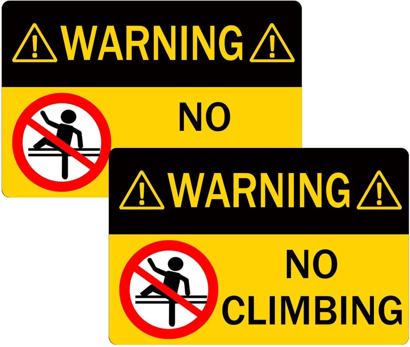 

12 шт. без скалолазания на забора, виниловые этикетки 5 × 8 дюймов, не лазить, этикетки, наклейки для бизнеса, 12 шт.