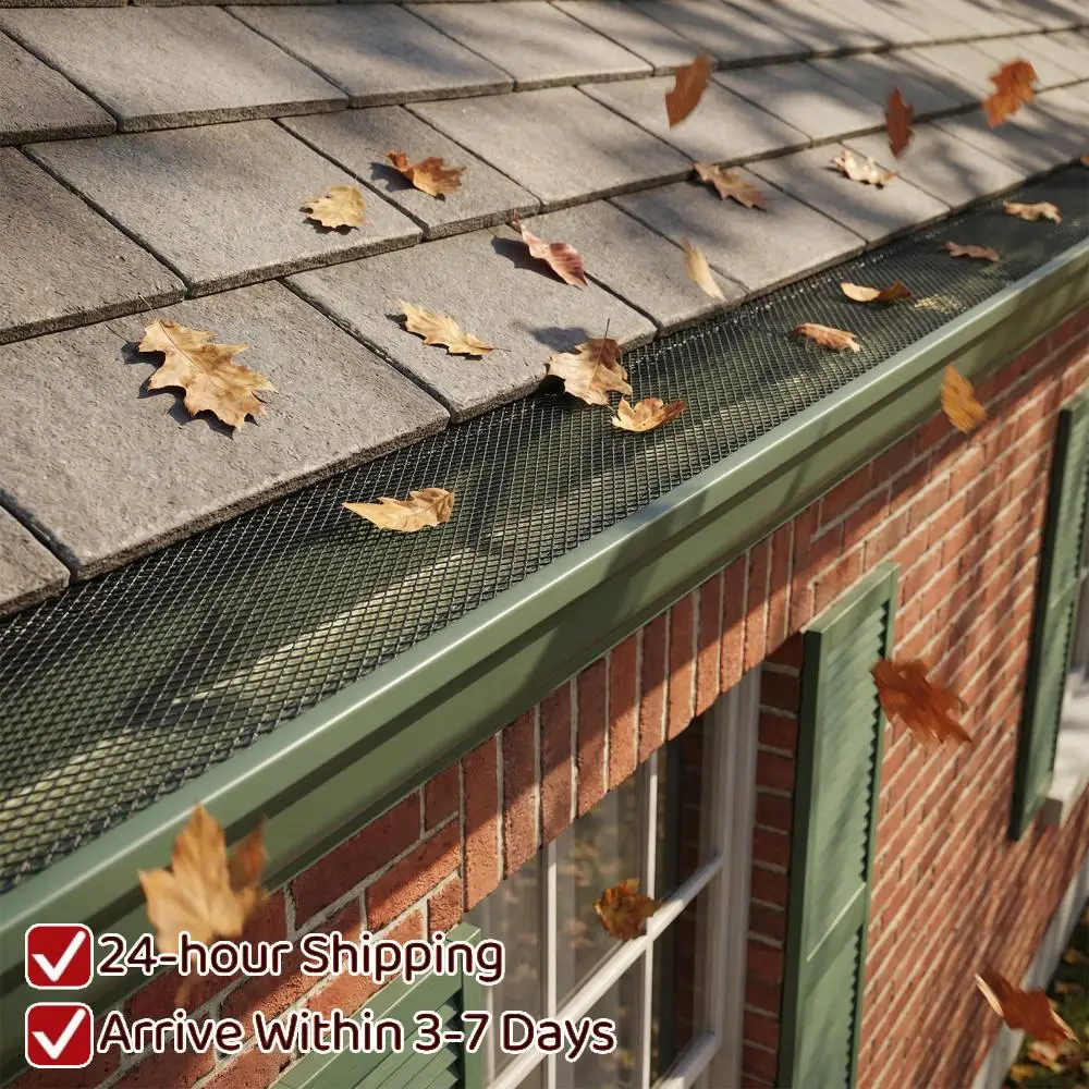 

70 шт. Защитные сетки для водостоков из нержавеющей стали от листьев, 6 дюймов x 210 футов, для защиты от листьев на подъездных путях и в садах