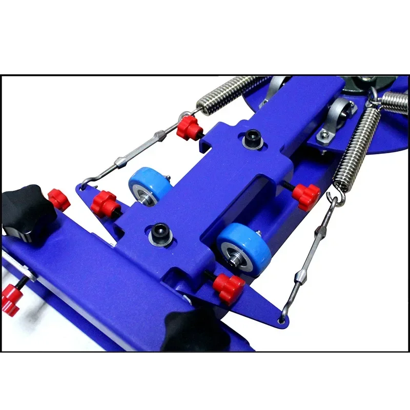 Screen Printing Machine Press 4 Color 2 Station Silk Screen Printing Machine Adjustable Double Spring Devices