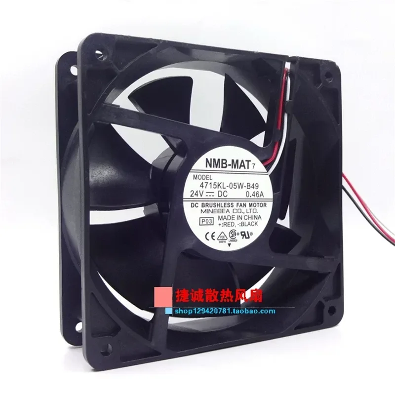 Original NMB 4715KL-05W-B49 B40 B39 B30 12038 24V 12CM Inverter Fan for NMB