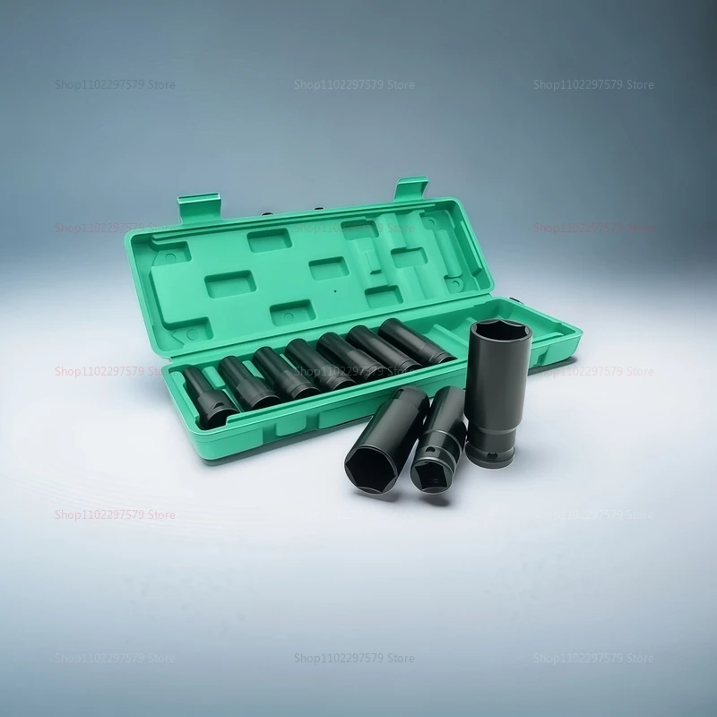 10피스 1/2인치 드라이브 메트릭 임팩트 소켓 세트, 공압 공구 수리 자동차 정비소용 딥 유니버셜 소켓