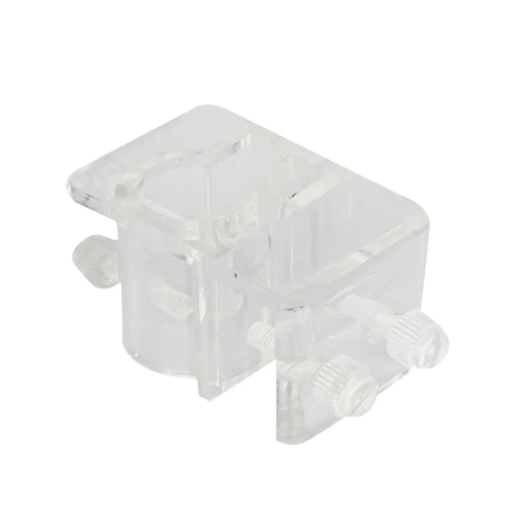 2Pcs Aquarium Pipe Clamp Acrylic Filter Inlet Outlet Holder Fix for Fish Tank Water Clip Secure Stable Mounting