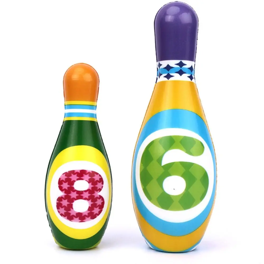 High Quality PU Bowling Set Solid Durable Indoor Bowling Wear-resistant Soft Interactive Toys