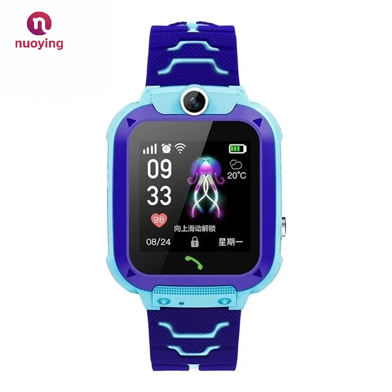 Montre intelligente pour enfants NUOYING, réseau 2G, positionnement GPS, appel bidirectionnel, SOS, caméra, étanche, cadeau d'anniversaire pour garçons et filles