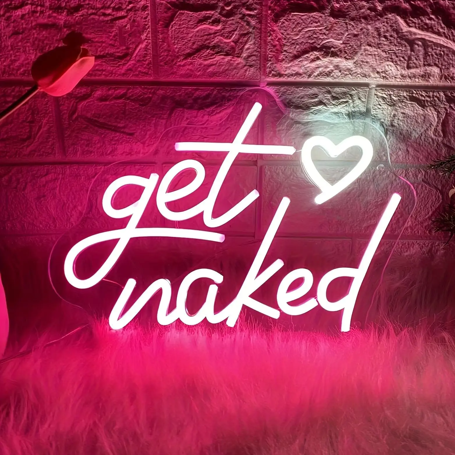 

Неоновая вывеска Get Naked для декора стен USB Led Neon Light Креативная неоновая вывеска для дня рождения, свадьбы, вечеринки, отеля, паба, персонализированный подарок