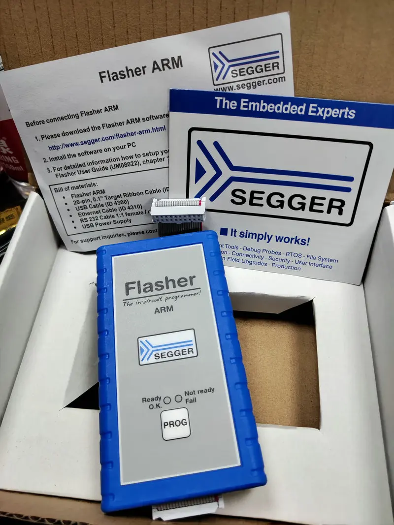 SEGGER Flasher ARM 5,07.01 microcontrolador emulador de programación flash original genuino