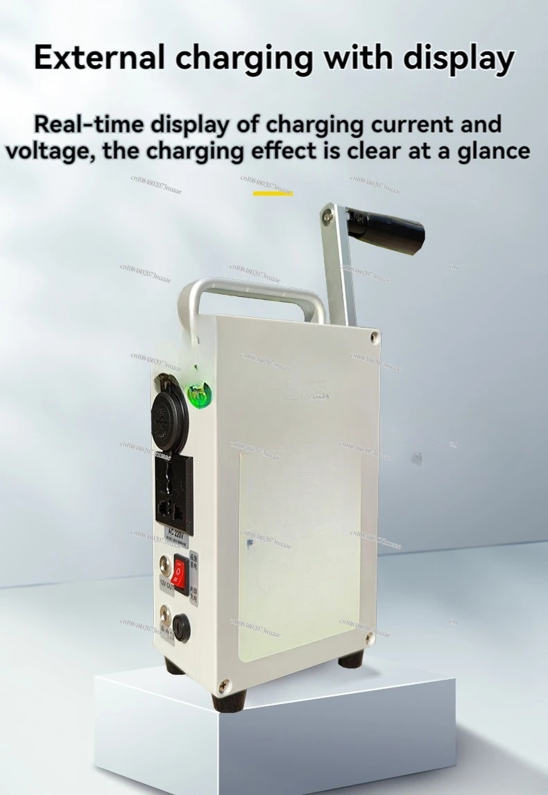 Hand Crank Generator USB Mobile Phone Charging Treasure High Power 30W Large Capacity Outdoor  150W Manual Generator