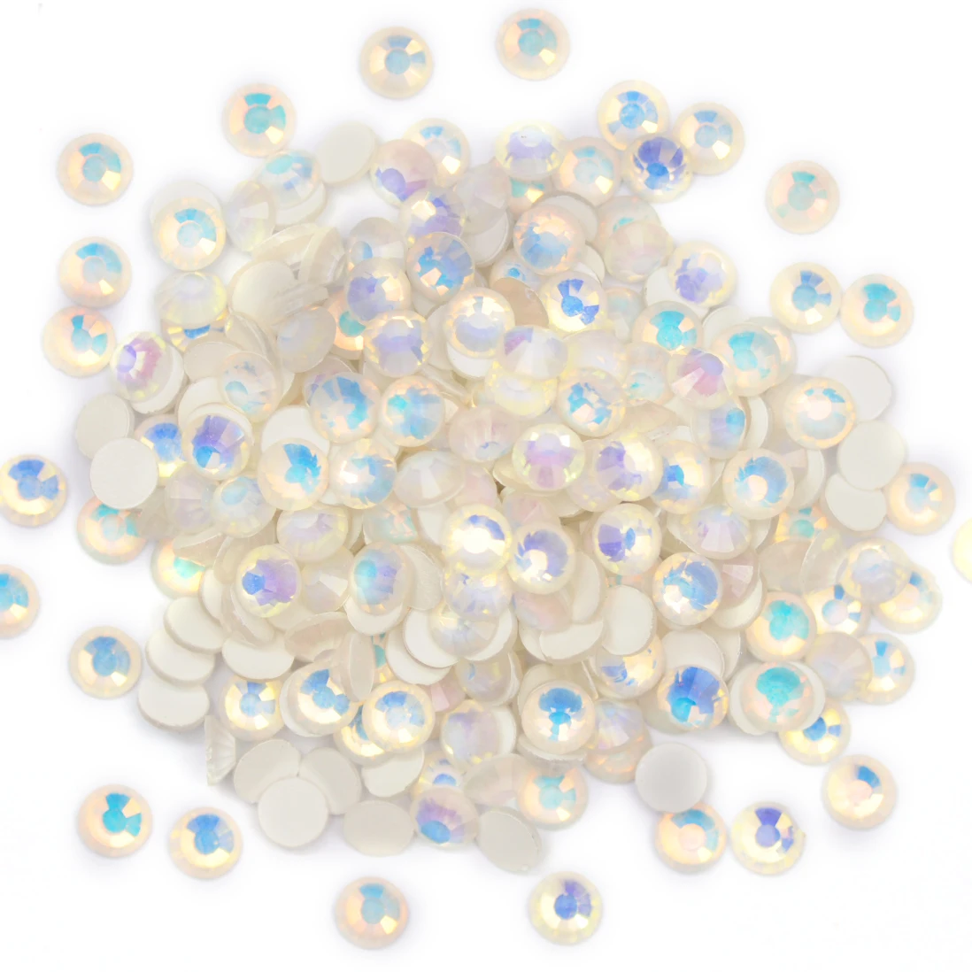Leuchtende Fluoreszenz-Glitzer-Neon-Strasssteine ohne Hotfix, helle DIY-Nagelkunst-Kristalle, Diamant-Strass-Edelsteine für Charms und Kleider – Detail 8