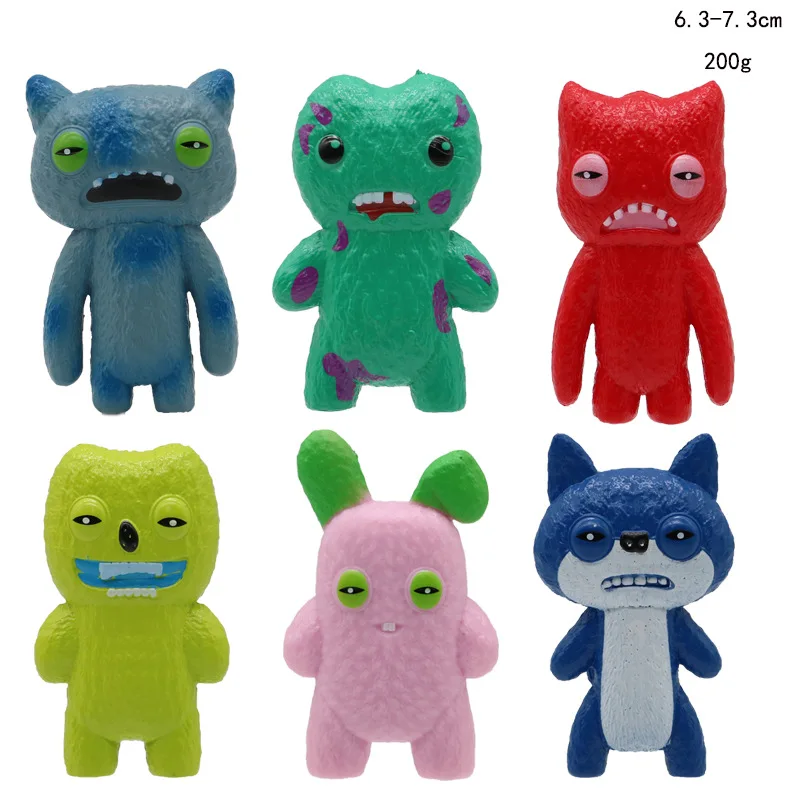 2025 6 pièces/ensemble Funk dents trésor dents mignonnes monstre série boîte aveugle Figure laid mignon jouets à la mode jouets en plastique cadeau pour enfants
