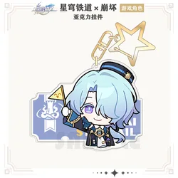 Honkai: Star Rail Jing Yuan Blade Imbibitor Lunae Sampo Koski Figure Stand Plate Anime Game Keychain Cosplay Prop Accessories