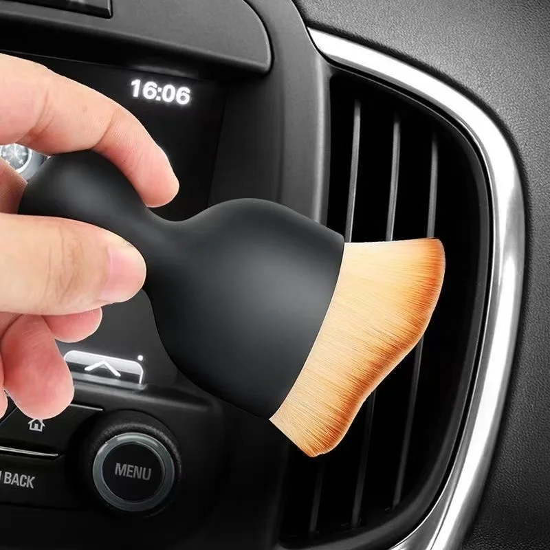 Soft Bristle Brush Car Interior Crevice Dusting  Air Conditioner Vent Cleaning Brush Washing