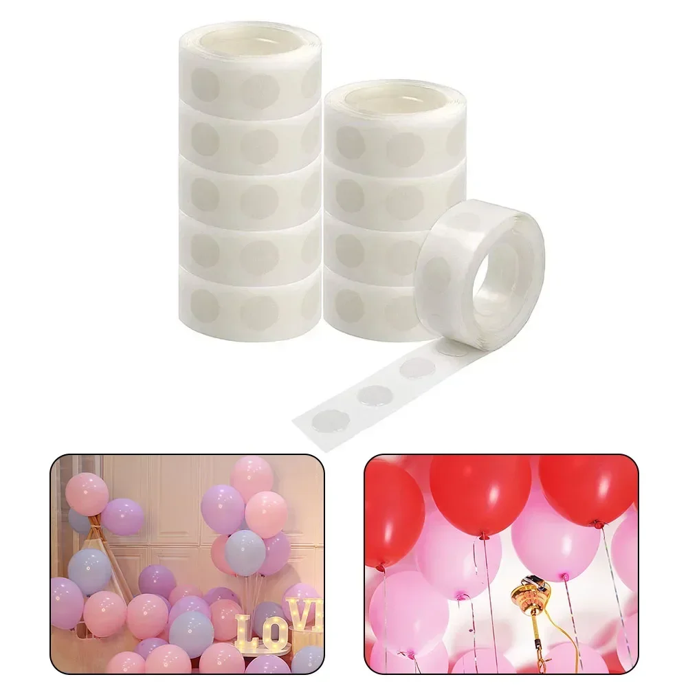 Colla a nastro adesivo per palloncini rimovibili trasparenti con punti adesivi biadesivi per decorazioni fai da te per matrimoni, feste di compleanno